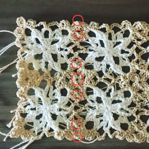 長編みの編み方解説 モチーフ繋ぎを長編みで繋ぐとき かぎ針編みとレース編みの無料編み図サイト By Hime Hima